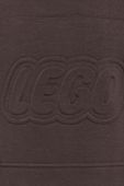 Дитяча кофта Lego Wear колір коричневий з капюшоном з аплікацією