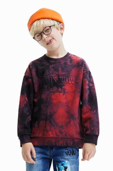 Дитяча кофта Desigual колір бордовий візерунок
