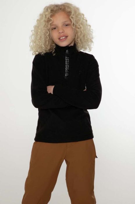Дитяча кофта Protest колір чорний однотонна (2825529)