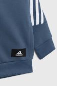 Дитяча кофта adidas Performance колір фіолетовий з капюшоном з аплікацією