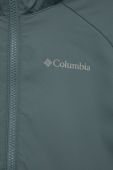Дитяча кофта Columbia колір зелений однотонна