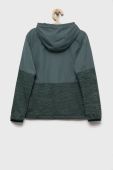 Дитяча кофта Columbia колір зелений однотонна