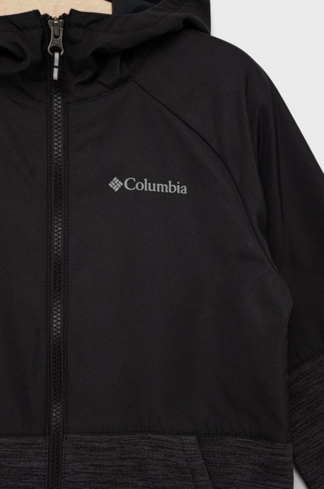 Дитяча кофта Columbia колір чорний однотонна (2620665) фото 3