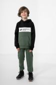 Дитяча кофта 4F колір зелений з принтом
