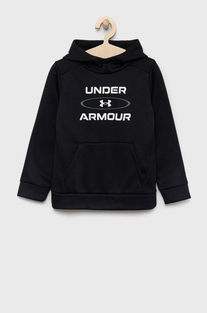 Дитяча кофта Under Armour колір чорний з принтом (2687562)