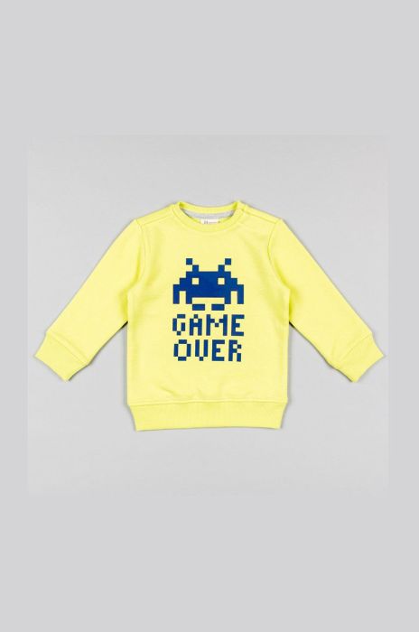 Дитяча кофта zippy колір зелений з принтом (2668502)