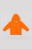 Дитяча кофта zippy колір помаранчевий з капюшоном з принтом
