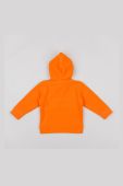 Дитяча кофта zippy колір помаранчевий з капюшоном з принтом
