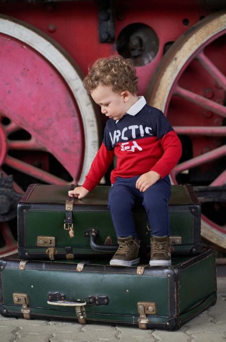 Дитячий светр з домішкою вовни Birba&Trybeyond колір червоний (2684013)