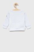 Бавовняна кофта для немовлят Birba&Trybeyond колір білий з принтом