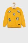 Дитяча бавовняна кофта Birba&Trybeyond колір жовтий з принтом