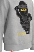 Дитяча бавовняна кофта Lego Wear колір сірий з принтом (2668507)