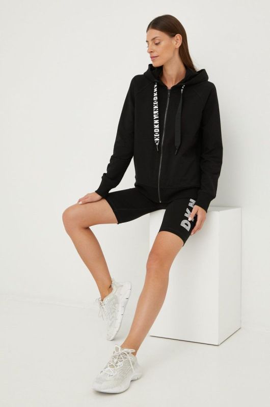 Кофта Dkny жіноча колір чорний однотонна (2596548)
