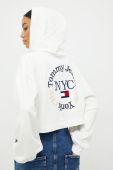 Кофта Tommy Jeans жіноча колір білий з аплікацією (2454590)