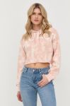 Бавовняна кофта Guess жіноча колір помаранчевий з принтом Бавовняна кофта Guess жіноча колір помаранчевий з принтом