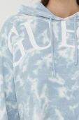 Бавовняна кофта Guess жіноча  з принтом колір блакитний (2411170)