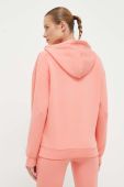 Кофта Guess жіноча колір помаранчевий з капюшоном з принтом (3516968)