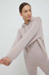 Кофта Guess жіноча колір фіолетовий з капюшоном з аплікацією Кофта Guess жіноча колір фіолетовий з капюшоном з аплікацією