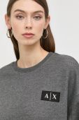 Кофта Armani Exchange жіноча колір сірий однотонна
