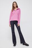 Кофта Emporio Armani жіноча колір рожевий однотонна