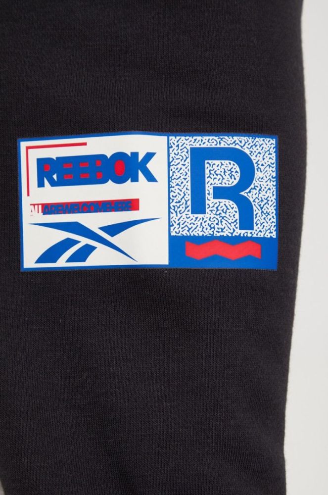 Кофта Reebok жіноча колір чорний з принтом (2664751) фото 5