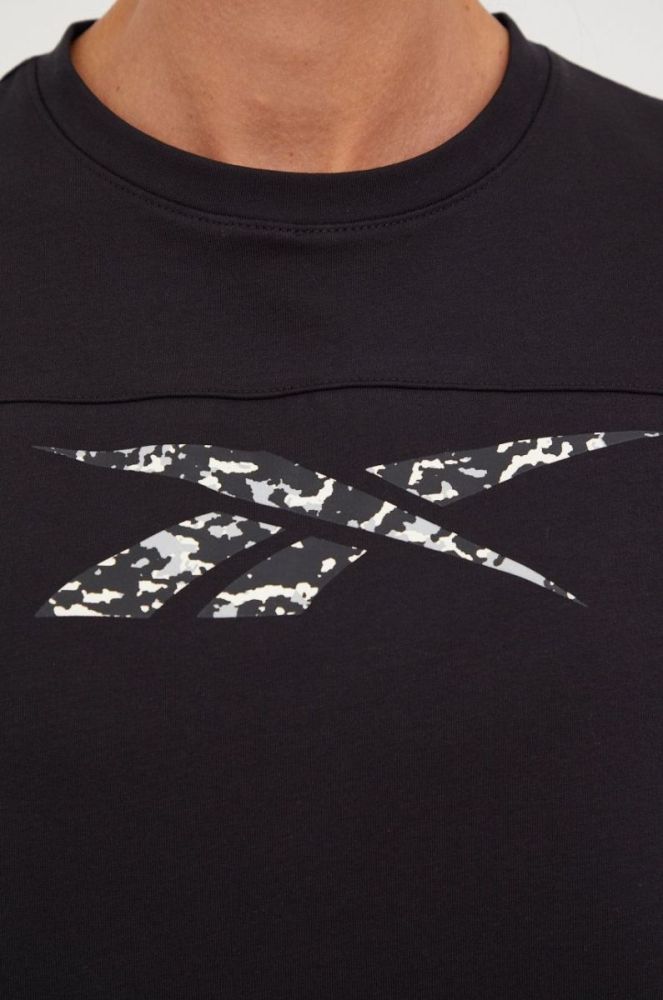 Кофта Reebok MODERN SAFARI жіноча колір чорний з принтом фото 10