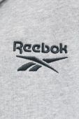 Кофта Reebok жіноча колір сірий з аплікацією