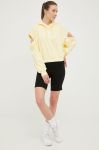 Кофта adidas жіноча колір жовтий однотонна Кофта adidas жіноча колір жовтий однотонна