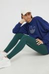 Бавовняна кофта adidas Originals жіноча колір синій з аплікацією