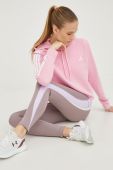 Кофта adidas жіноча колір рожевий з аплікацією (2494736)