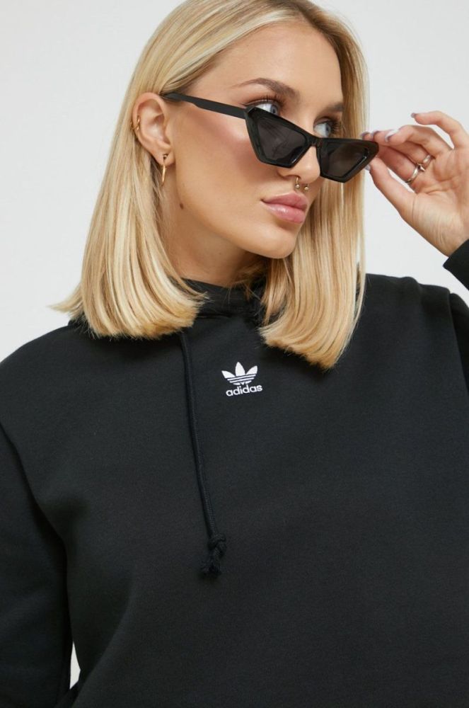 Кофта adidas Originals жіноча колір чорний однотонна (2509090) фото 4