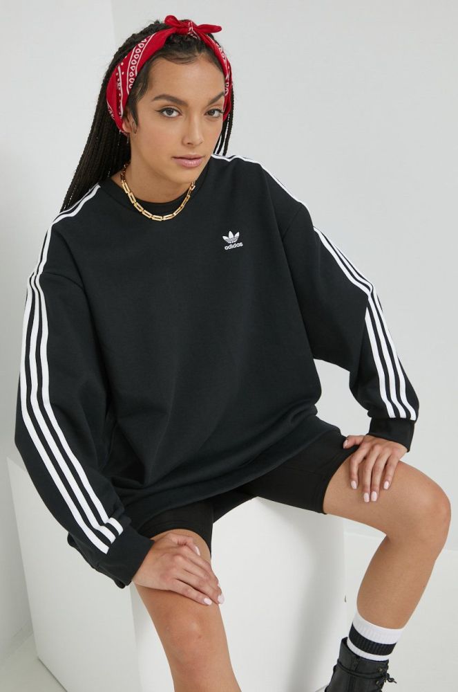 Бавовняна сукня adidas Originals жіноча колір чорний HM4688-BLACK