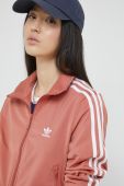 Кофта adidas Originals жіноча колір помаранчевий з аплікацією