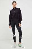 Спортивна кофта Reebok Meet You There жіноча колір чорний однотонна