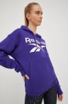 Кофта Reebok жіноча колір фіолетовий з принтом Кофта Reebok жіноча колір фіолетовий з принтом