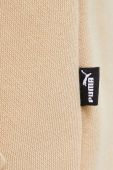 Кофта Puma жіноча колір бежевий з капюшоном з принтом (3448729)