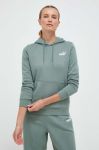 Кофта Puma жіноча колір зелений з капюшоном однотонна Кофта Puma жіноча колір зелений з капюшоном однотонна