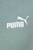 Кофта Puma жіноча колір зелений з капюшоном однотонна