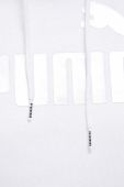 Кофта Puma жіноча колір білий з капюшоном з принтом
