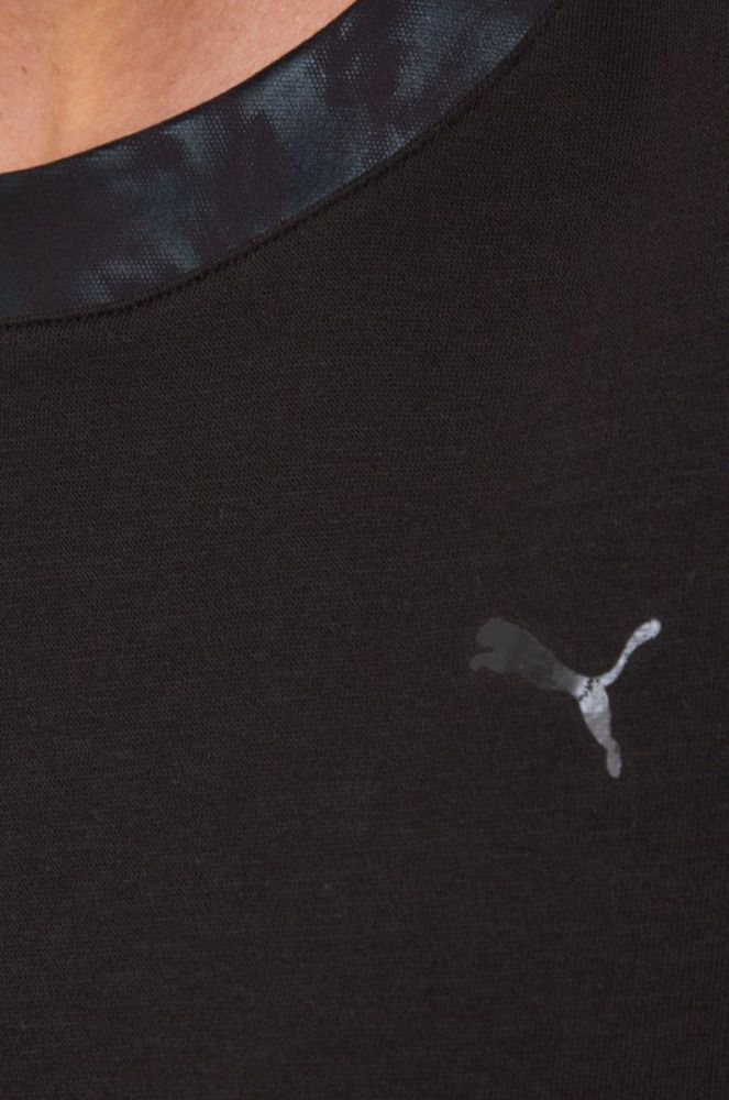 Тренувальна кофта Puma Safari Glam жіноча колір чорний однотонна фото 5