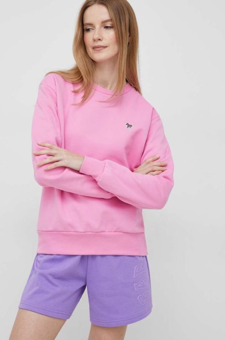 Бавовняна кофта PS Paul Smith жіноча колір рожевий однотонна