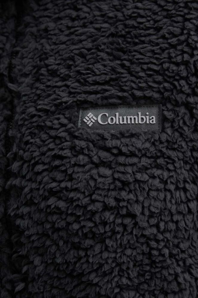 Спортивна кофта Columbia Winter Pass колір чорний з капюшоном візерунок фото 5