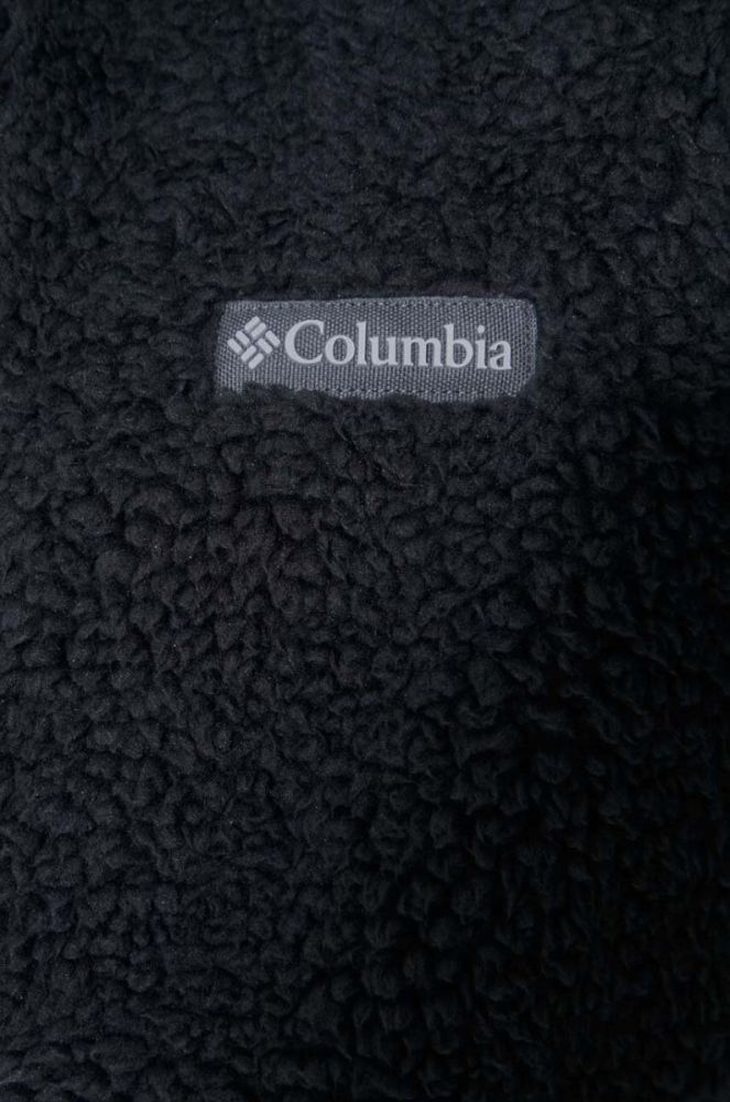Спортивна кофта Columbia Winter Pass колір чорний з капюшоном візерунок фото 6