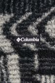 Спортивна кофта Columbia Winter Pass колір чорний з капюшоном візерунок 2013293-466