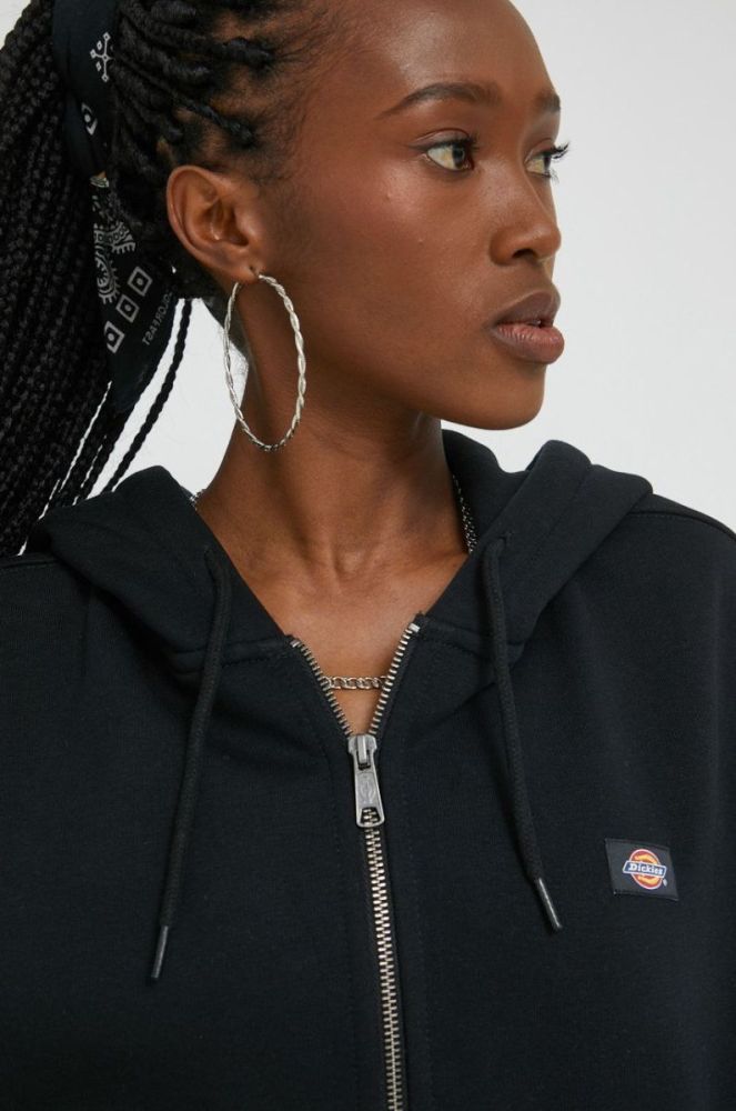 Кофта Dickies жіноча колір чорний з аплікацією (2564361) фото 4
