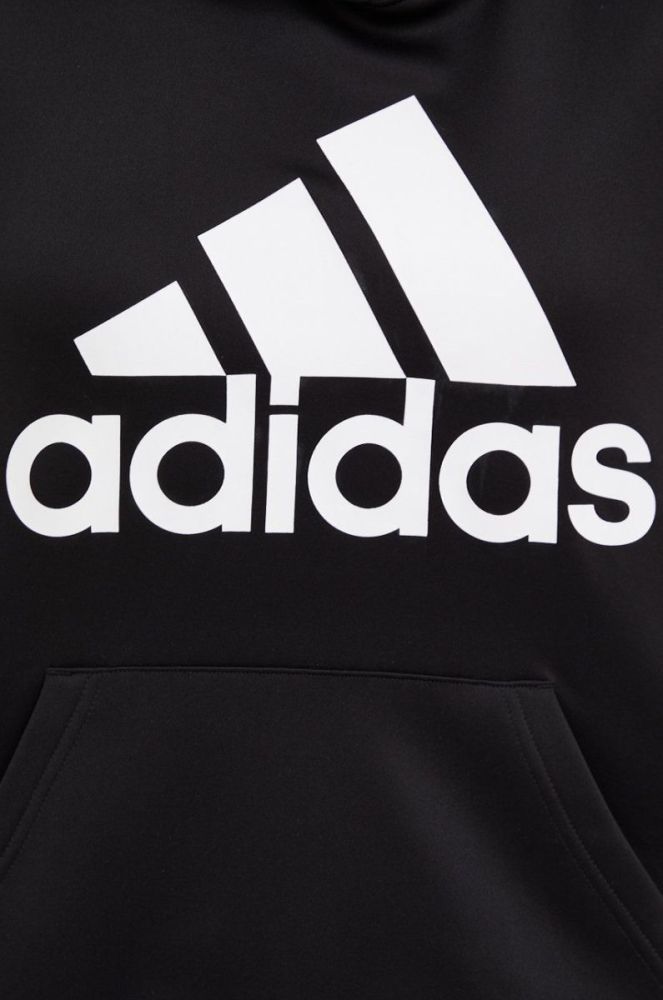 Тренувальна кофта adidas Performance Big Logo жіноча колір чорний з принтом фото 5