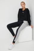 Тренувальна кофта adidas Studio жіноча колір чорний однотонна