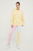 Бавовняна кофта adidas Performance жіноча колір жовтий однотонна