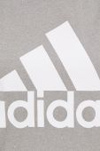 Тренувальна кофта adidas Performance Big Logo жіноча колір сірий з принтом