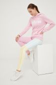 Кофта adidas жіноча колір рожевий з принтом (2528438)